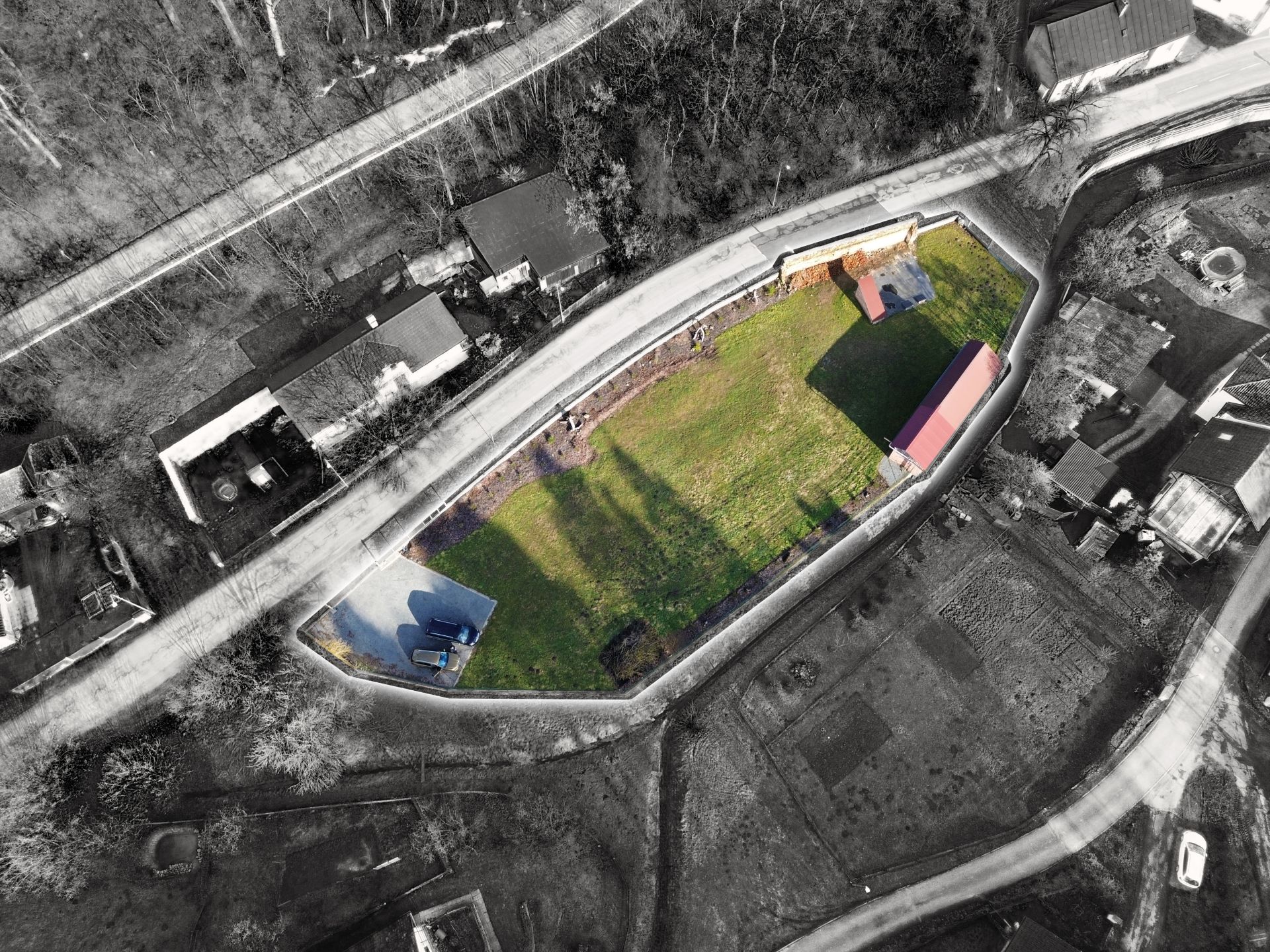 Pozemek - Koryta u Mnichova Hradiště